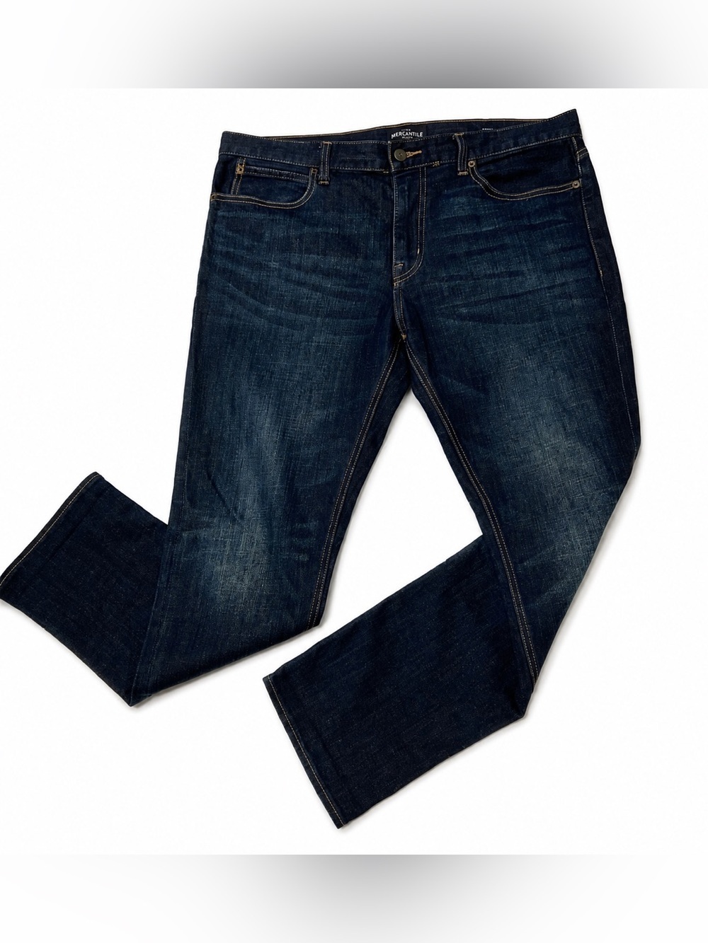 J CREW MEN MERCANTILE FLEX STRAIGHT BLUE JEANS. SIZE- 34,30